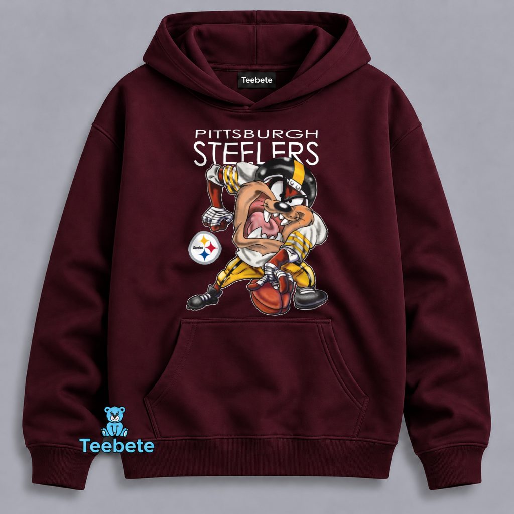Taz Tasmanian Devil Pittsburgh Steelers Vintage Hoodie Taz Tasmanian Devil Pittsburgh Steelers Vintage Hoodie
