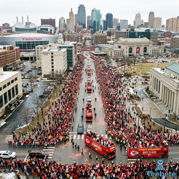 The Kansas City Chiefs Super Bowl Parade Tradition 18 Kansas City Chiefs Parade Route Downtown View