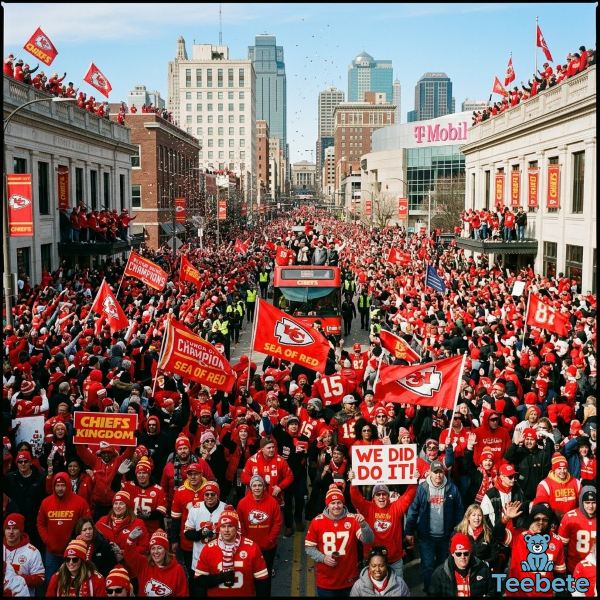 The Kansas City Chiefs Super Bowl Parade Tradition 20 Kansas City Chiefs Sea Of Red Crowd