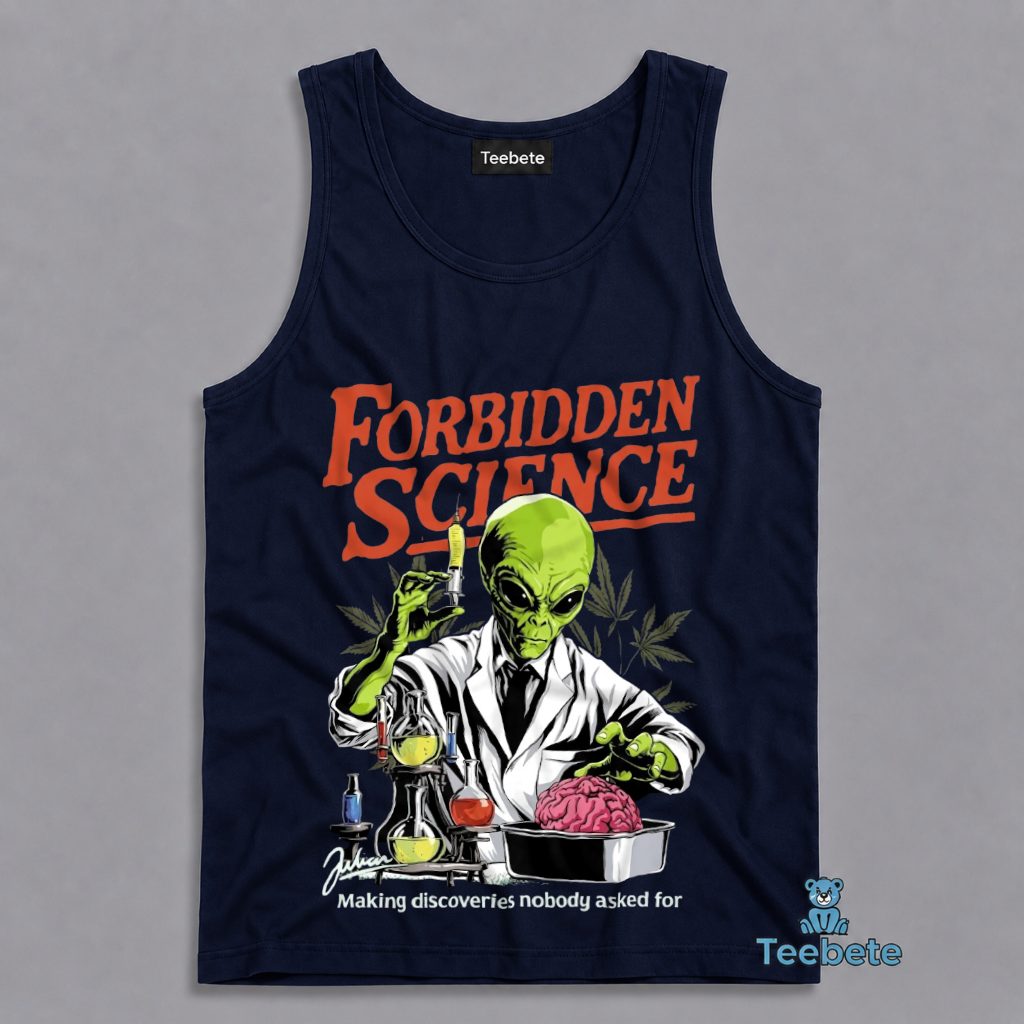Alien Scientist Tanktop Forbidden Science Making Discoveries Alien Scientist Tanktop Forbidden Science Making Discoveries