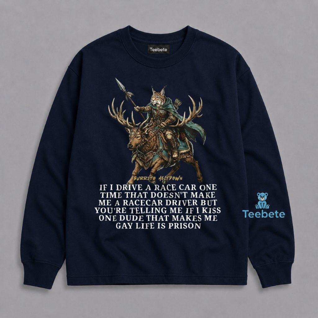 Cat Warrior Long Sleeve If I Drive A Race Cat Warrior Long Sleeve If I Drive A Race