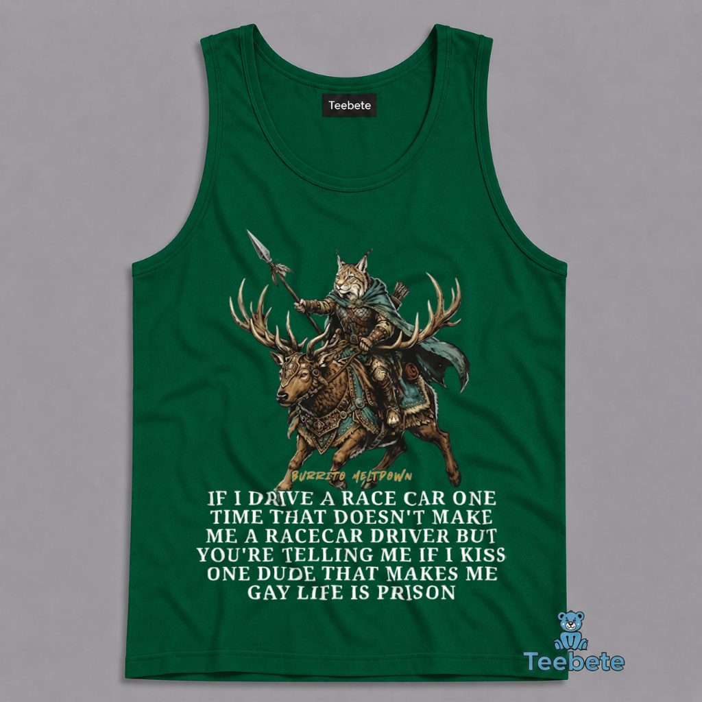 Cat Warrior Tanktop If I Drive A Race Cat Warrior Tanktop If I Drive A Race