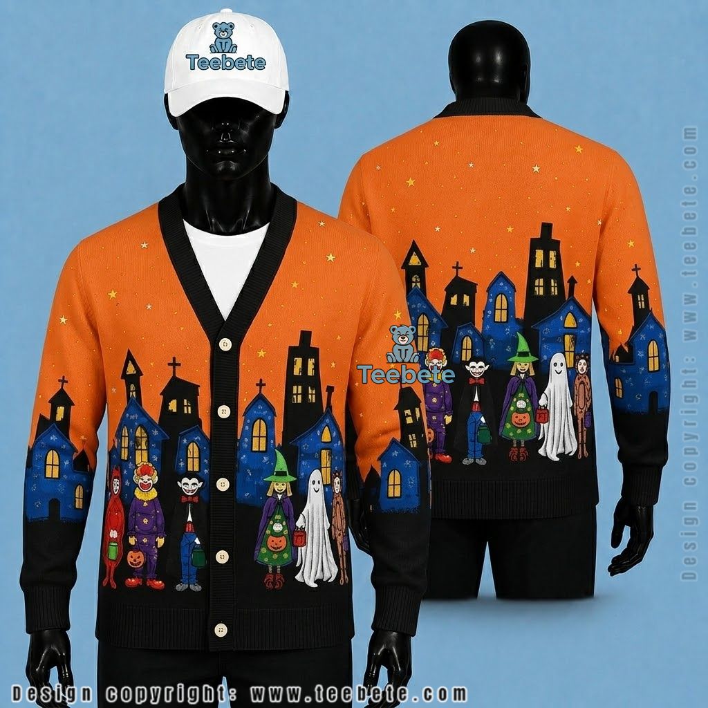 Costume Halloween Cardigan Kids Trick Or Treat Parade