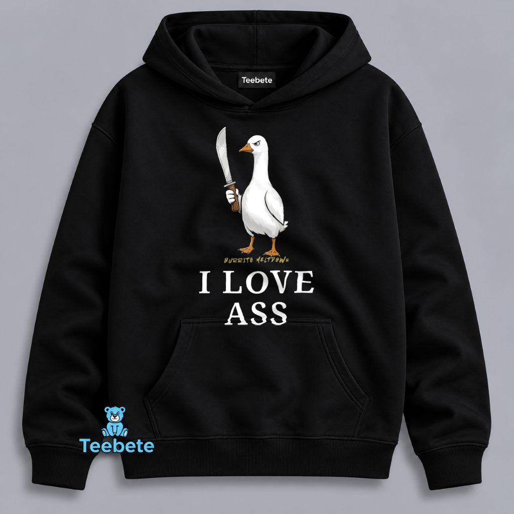 Duck Knife Hoodie I Love Ass Funny Duck Knife Hoodie I Love Ass Funny