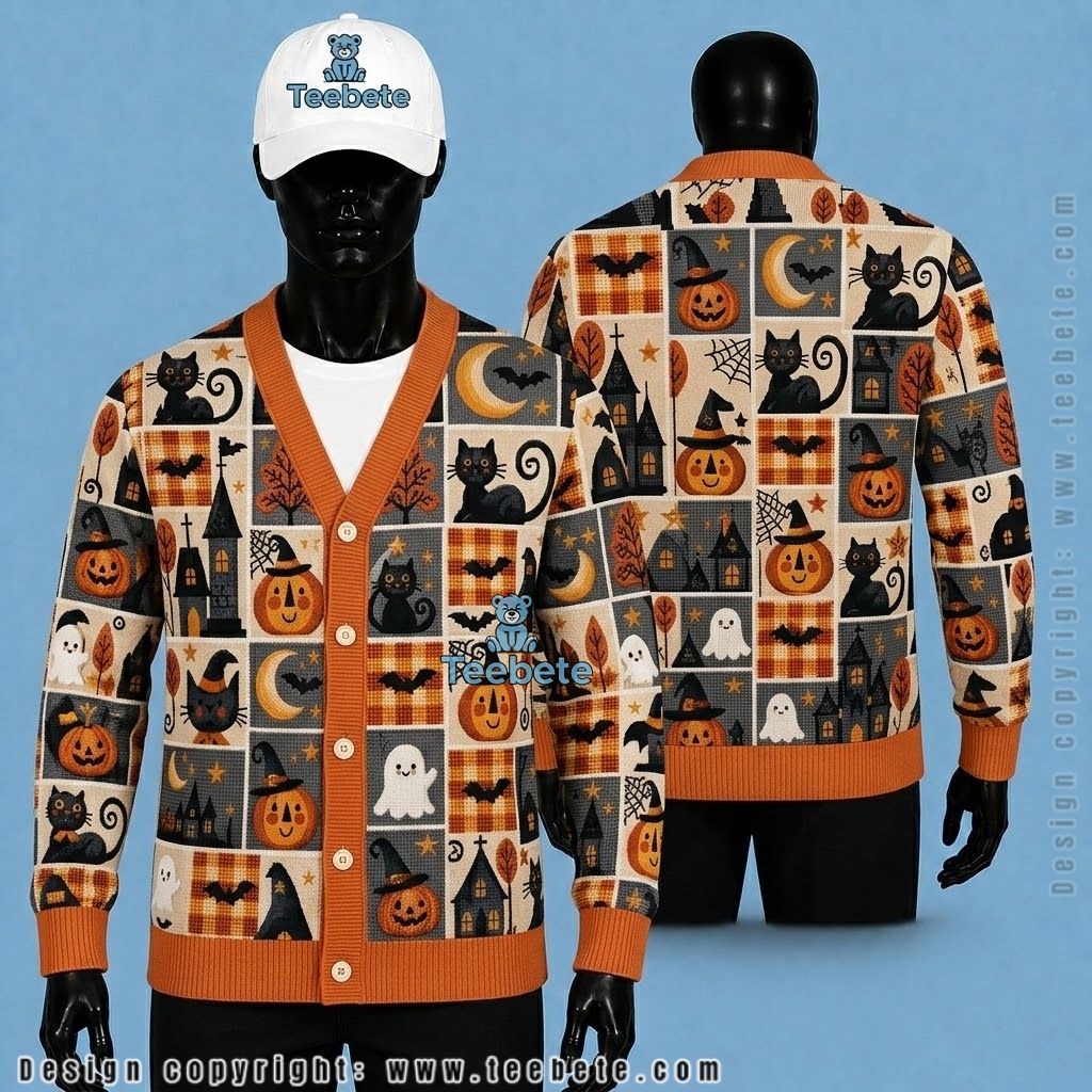 Haunted House Halloween Cardigan Enter If You Dare Haunted House Halloween Cardigan Enter If You Dare