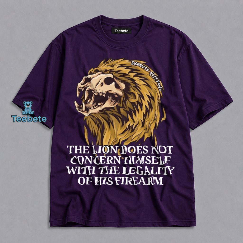 Lion Skull Shirt Does Not Concern Himself With