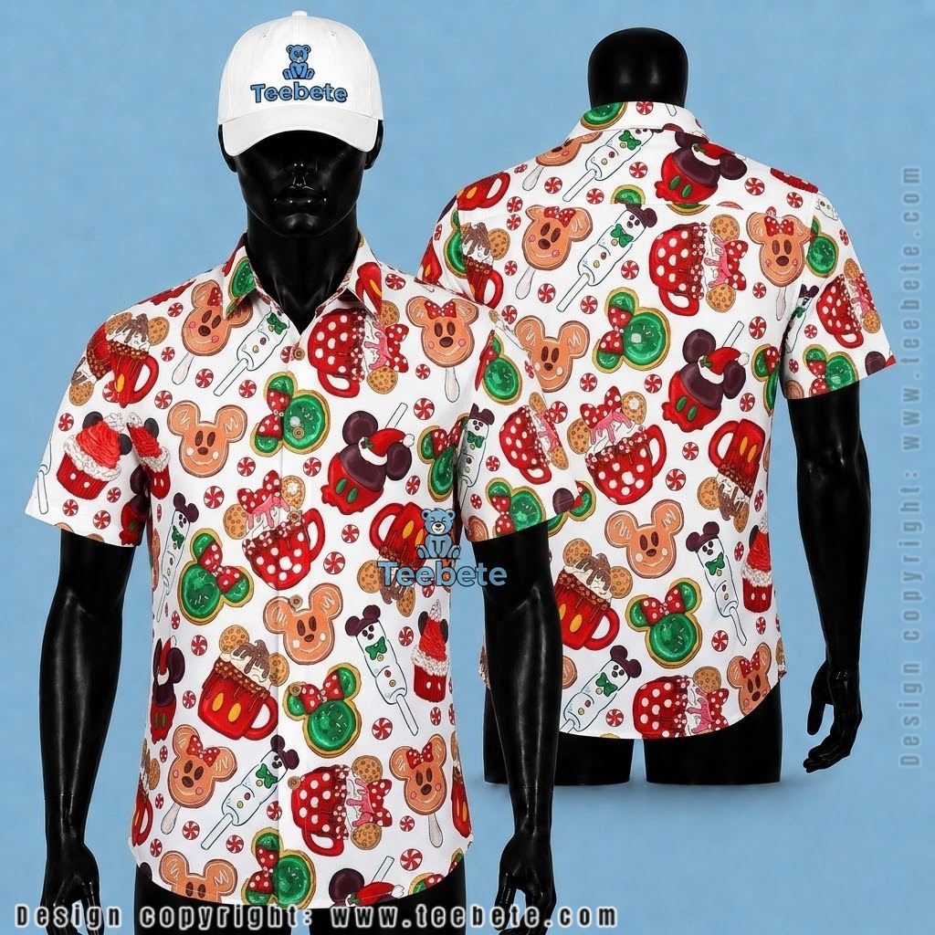 Mickey Mouse Hawaiian Shirt Beach Vacation Tropical Print Mickey Mouse Hawaiian Shirt Beach Vacation Tropical Print
