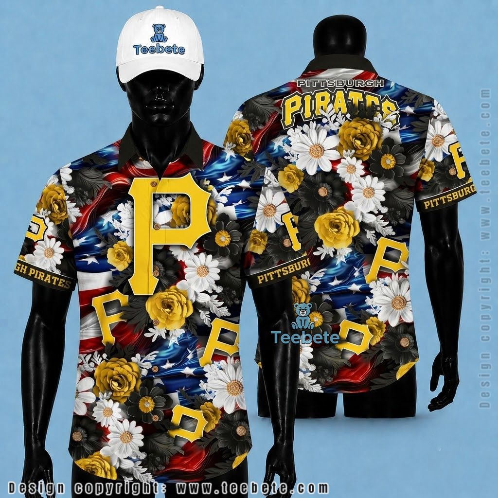Pittsburgh Pirates Hawaiian Shirt Independence Daisy