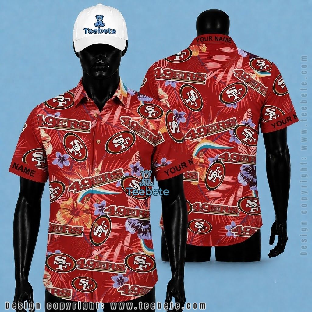 San Francisco 49Ers Aloha Shirt Personalized Name