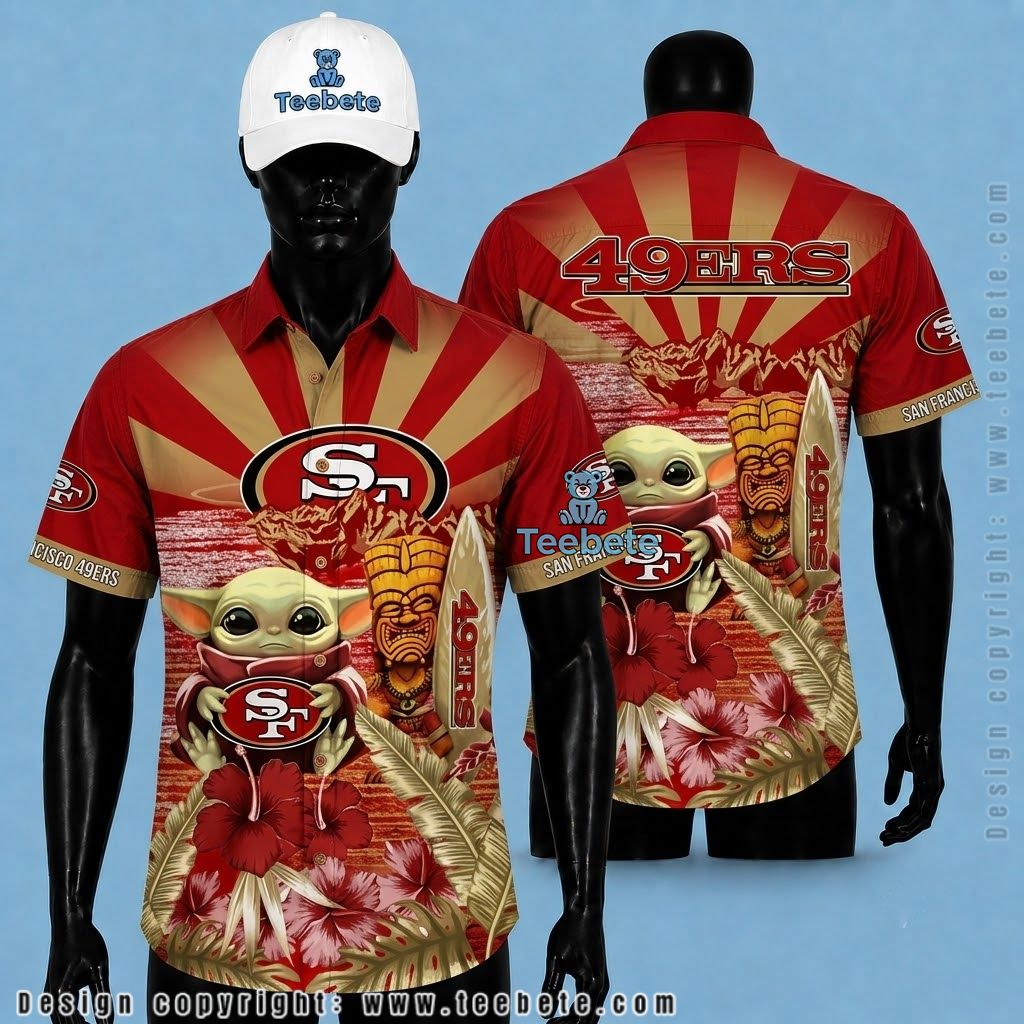 San Francisco 49Ers Tropical Shirt Baby Yoda