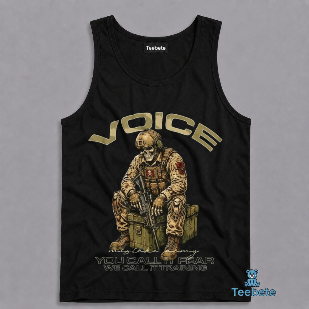 Skeleton Soldier Tanktop You Call It Fear We Call Skeleton Soldier Tanktop You Call It Fear We Call