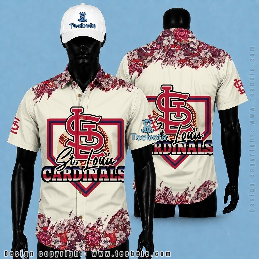St Louis Cardinals Hawaiian Shirt Home Plate