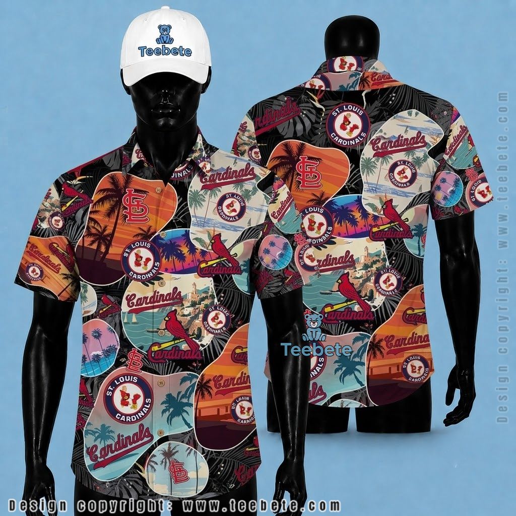 St Louis Cardinals Hawaiian Shirt Retro Patchwork