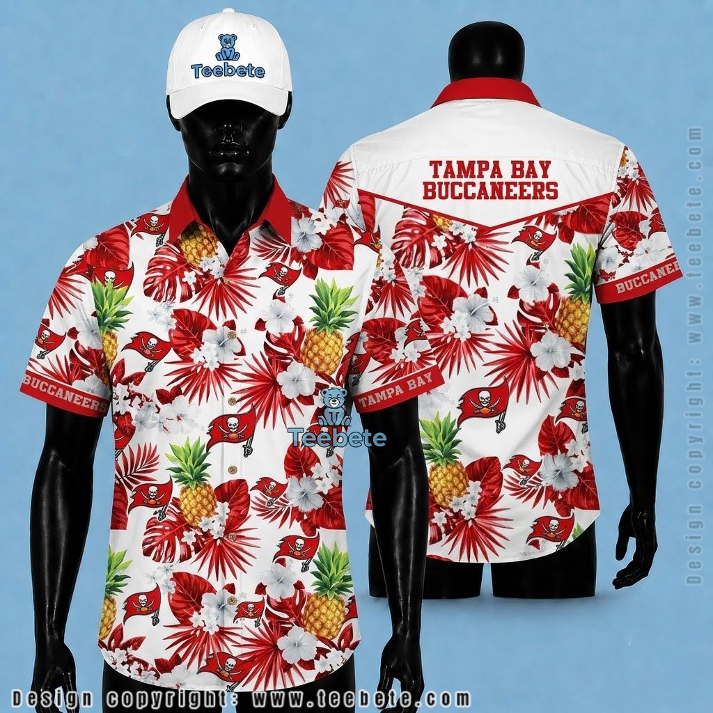 Tampa Bay Buccaneers Hawaiian Shirt Pineapple Floral