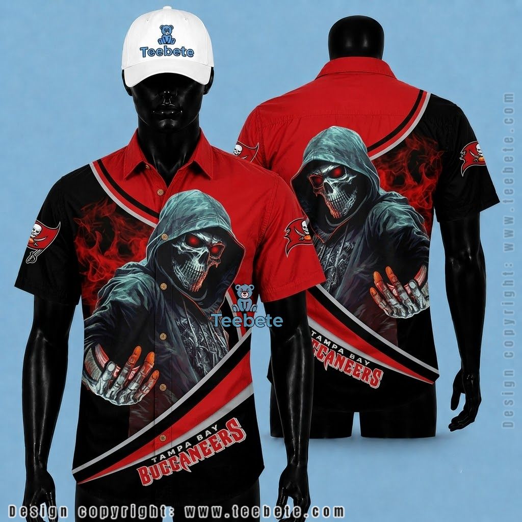 Tampa Bay Buccaneers Tropical Shirt Grim Reaper