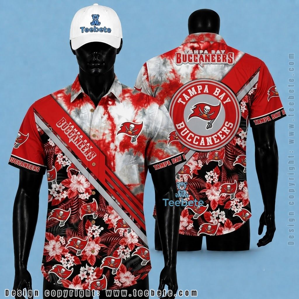 Tampa Bay Buccaneers Tropical Shirt Tie Dye