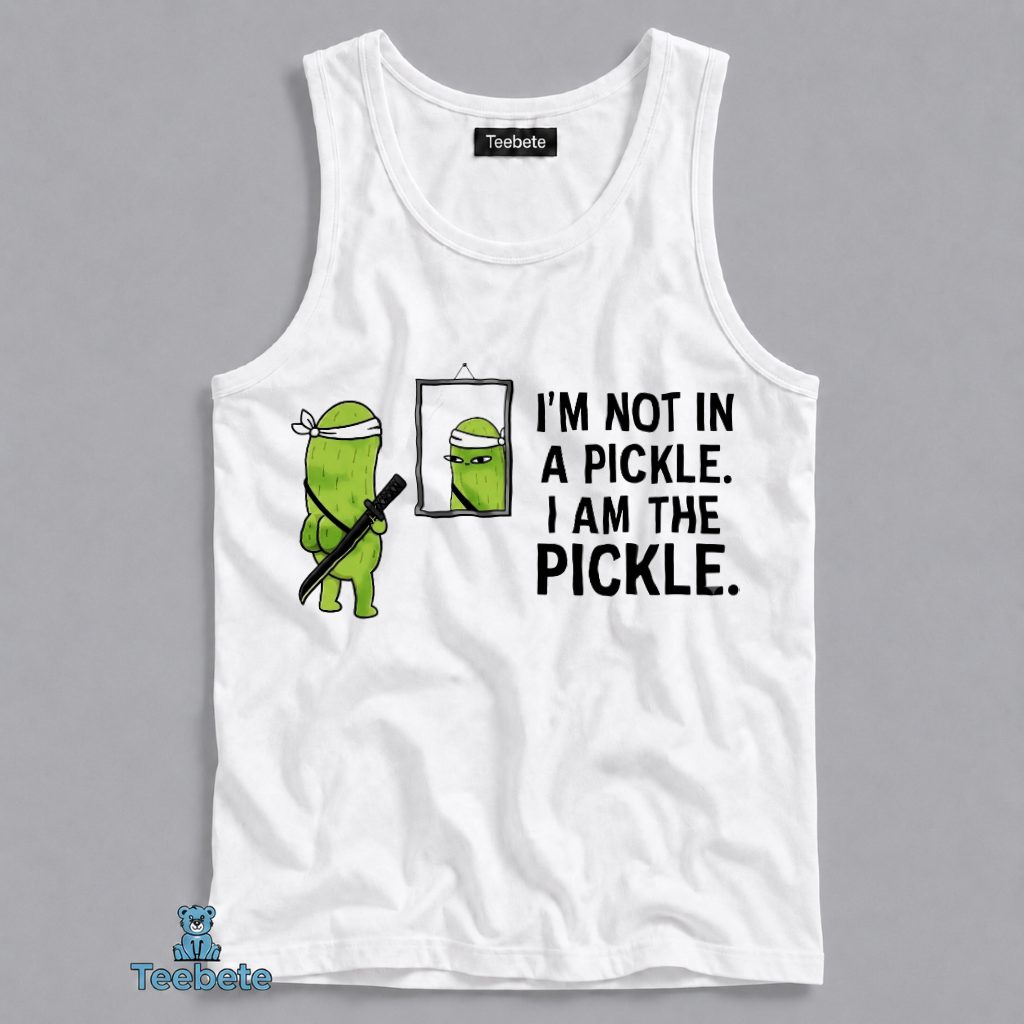 Am The Pickle Ninja Samurai Funny Pun Humor Tanktop Am The Pickle Ninja Samurai Funny Pun Humor Tanktop