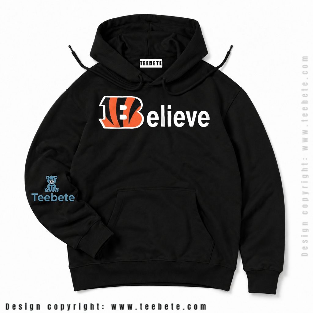 Cincinnati Bengals Believe Logo Hoodie Cincinnati Bengals Believe Logo Hoodie