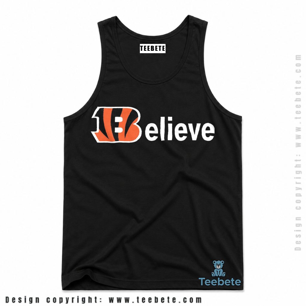 Cincinnati Bengals Believe Logo Tanktop Cincinnati Bengals Believe Logo Tanktop
