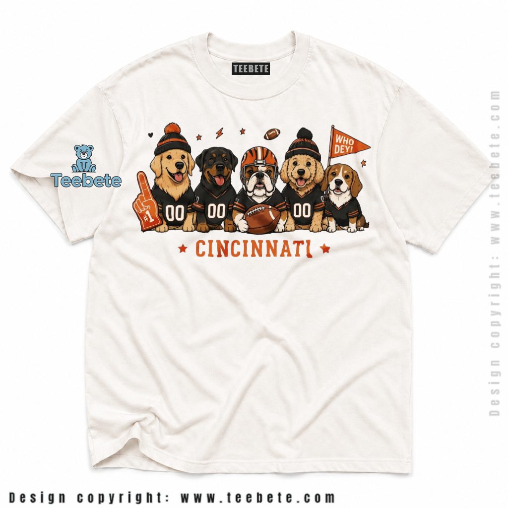 Cincinnati Bengals Dogs Squad Who Dey Shirt