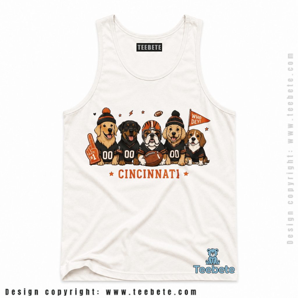 Cincinnati Bengals Dogs Squad Who Dey Tanktop Cincinnati Bengals Dogs Squad Who Dey Tanktop