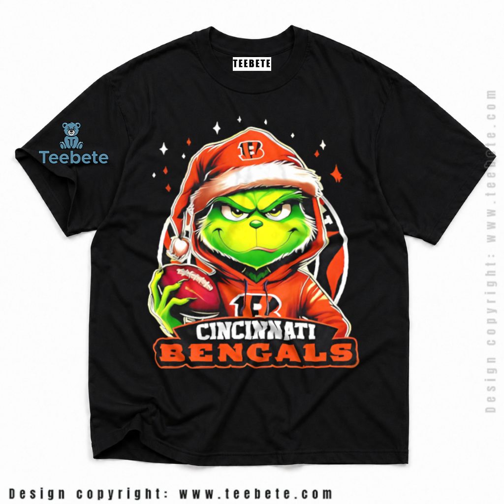 Cincinnati Bengals Grinch Hoodie Ornament Shirt