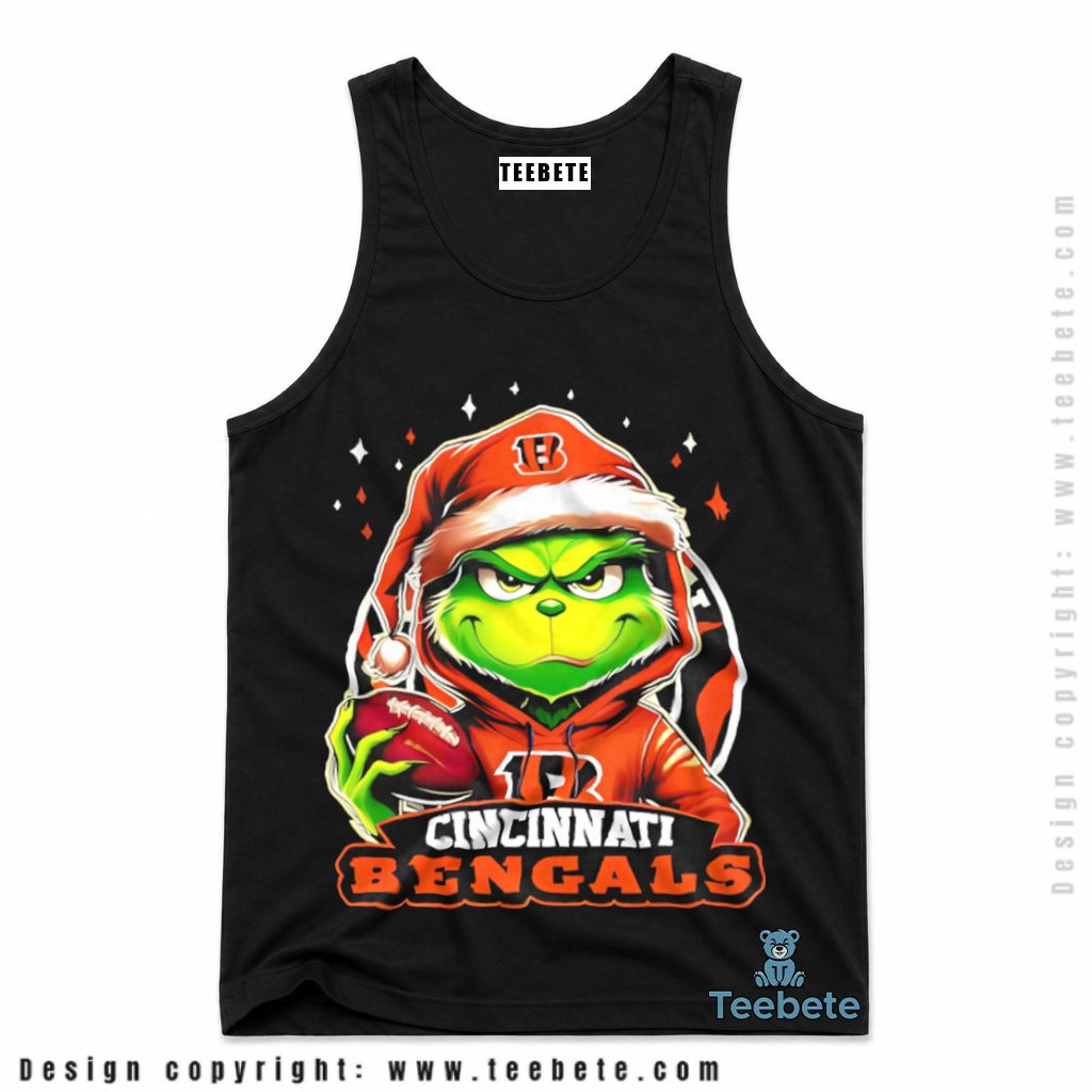 Cincinnati Bengals Grinch Hoodie Ornament Tanktop Cincinnati Bengals Grinch Hoodie Ornament Tanktop