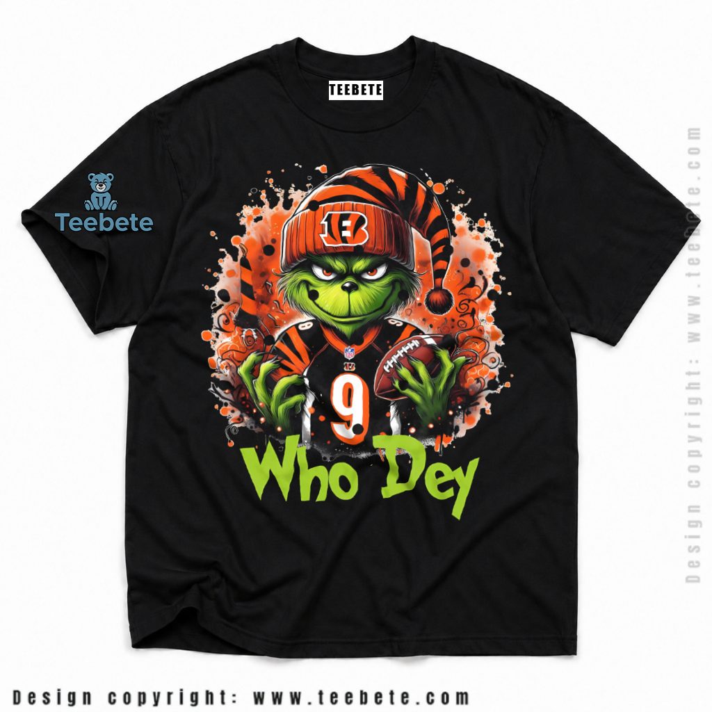 Cincinnati Bengals Grinch Who Dey Shirt
