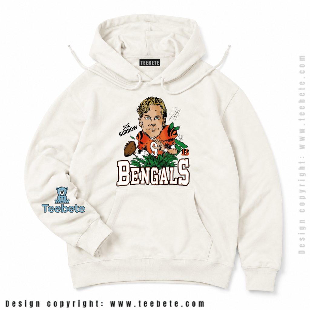 Cincinnati Bengals Joe Burrow Caricature Hoodie Cincinnati Bengals Joe Burrow Caricature Hoodie