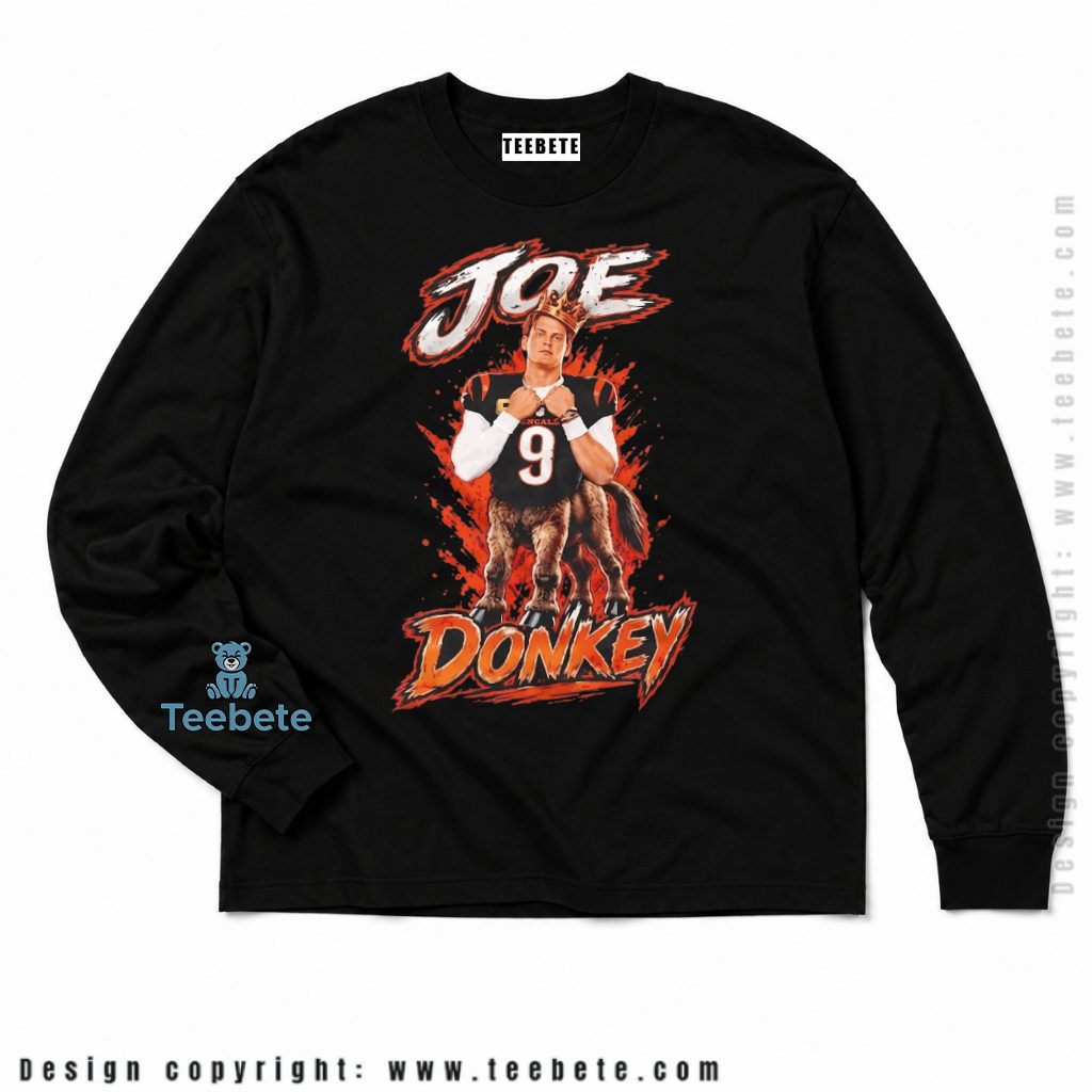 Cincinnati Bengals Joe Donkey Burrow Long Sleeve Cincinnati Bengals Joe Donkey Burrow Long Sleeve