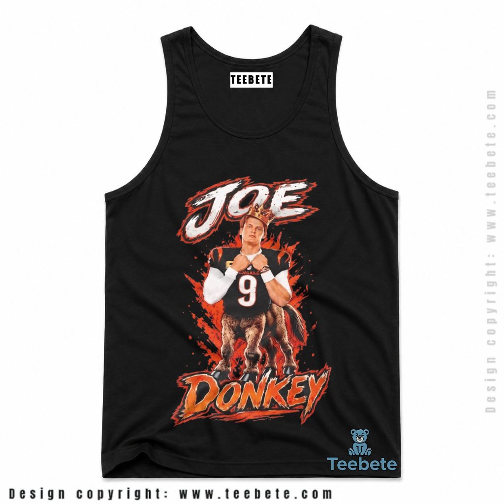 Cincinnati Bengals Joe Donkey Burrow Tanktop Cincinnati Bengals Joe Donkey Burrow Tanktop