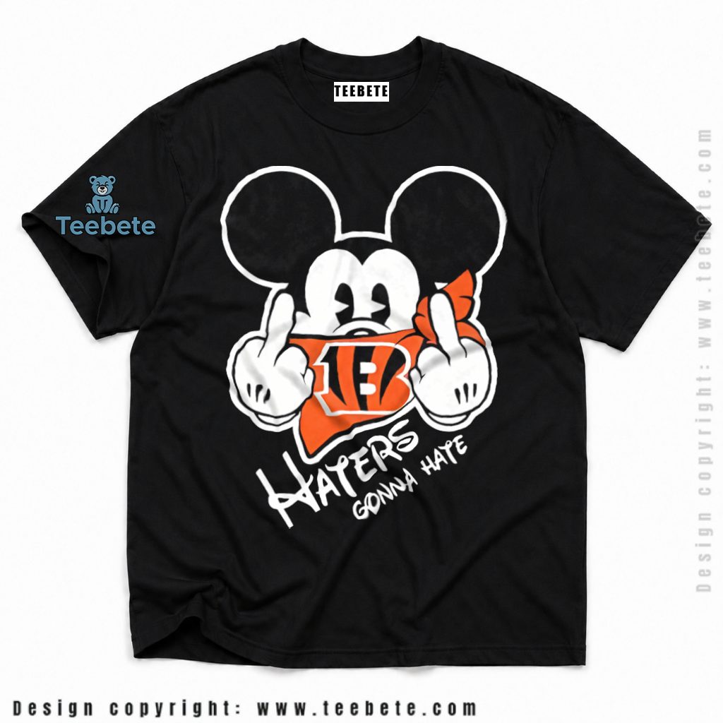 Cincinnati Bengals Mickey Haters Gonna Hate Shirt
