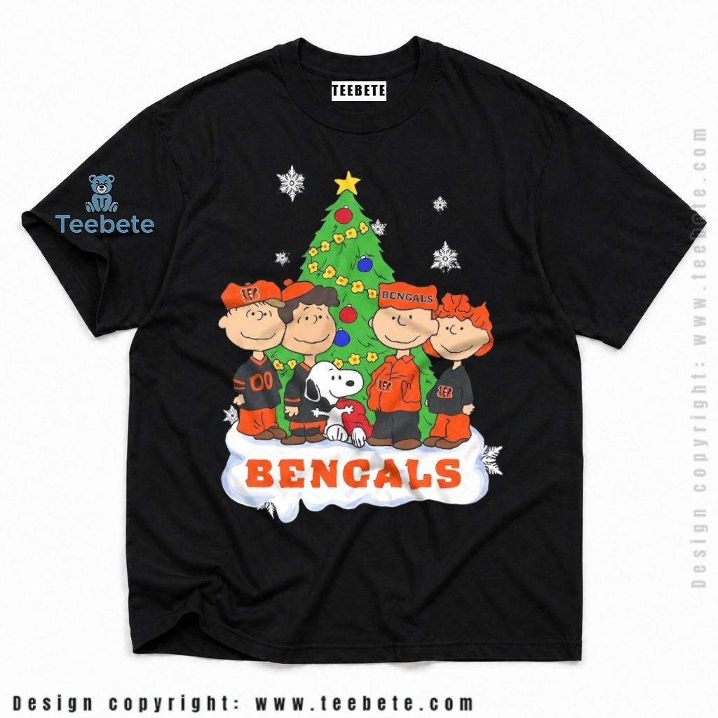 Cincinnati Bengals Peanuts Christmas Tree Shirt