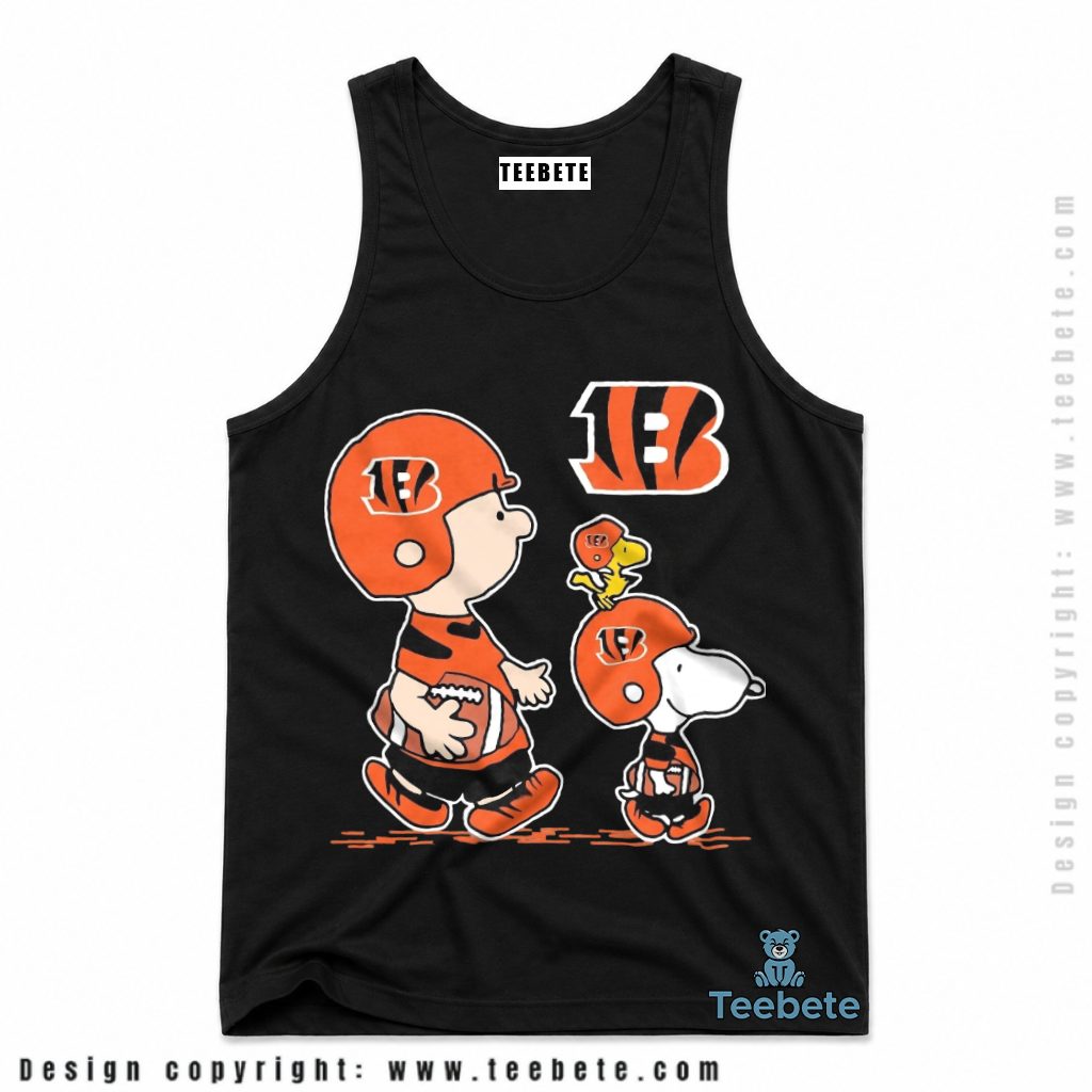 Cincinnati Bengals Peanuts Football Squad Tanktop Cincinnati Bengals Peanuts Football Squad Tanktop