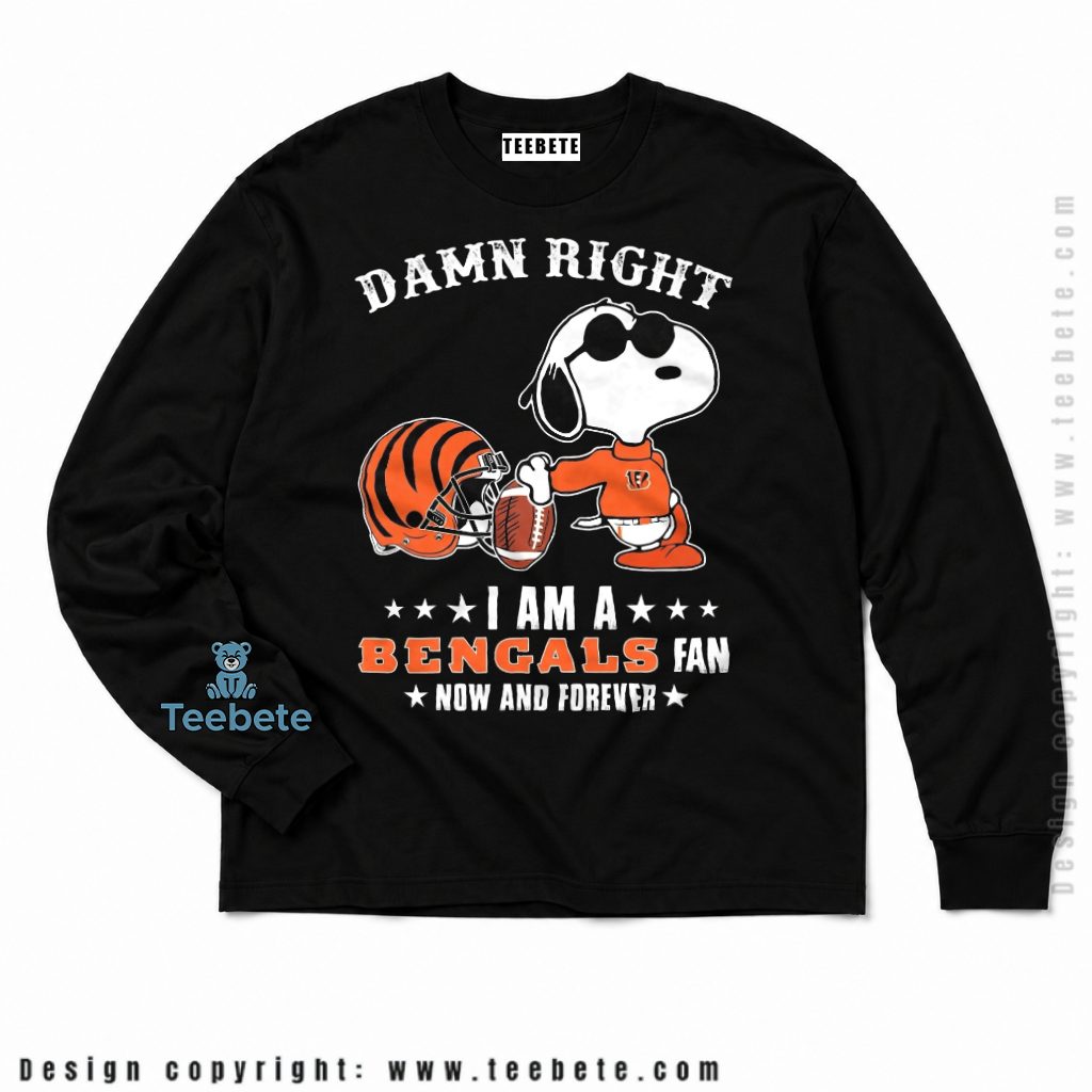 Cincinnati Bengals Snoopy Football Fan Long Sleeve Cincinnati Bengals Snoopy Football Fan Long Sleeve