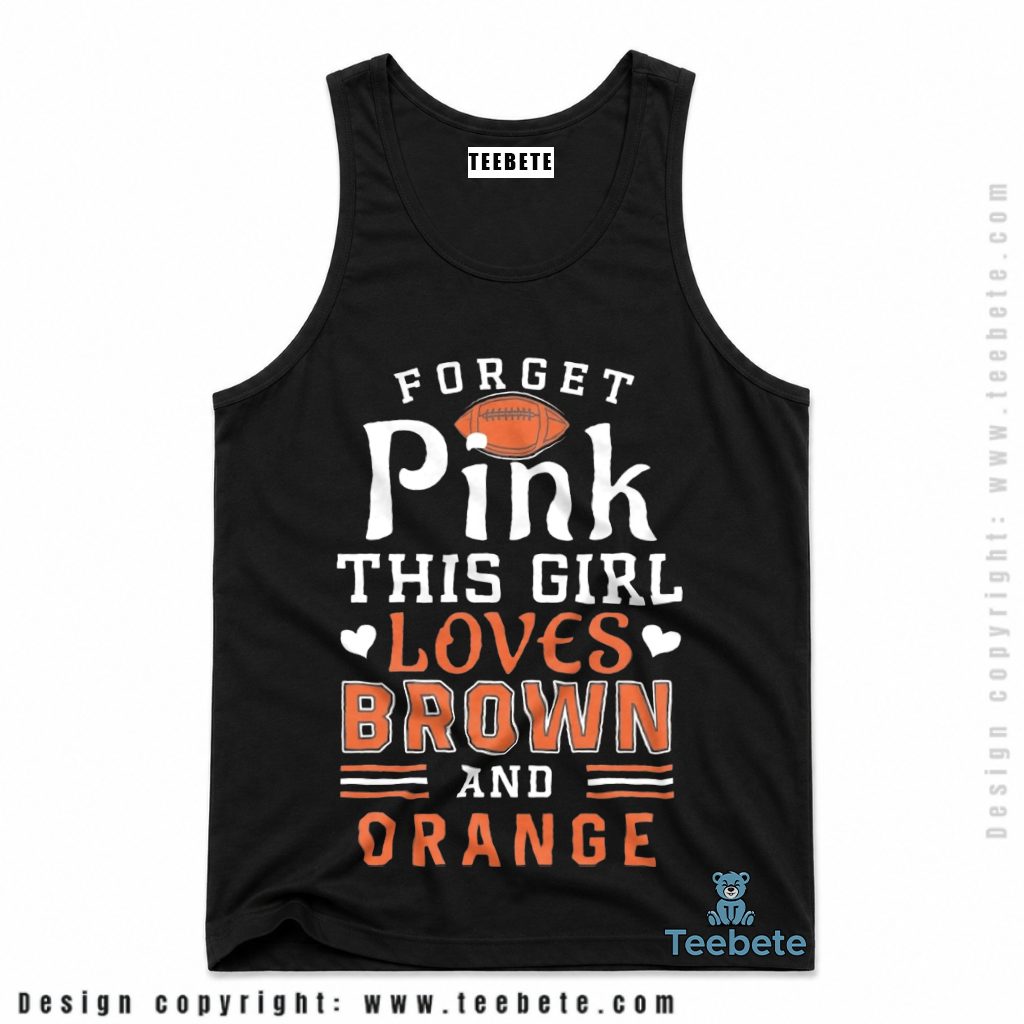Cleveland Browns Girl Loves Brown And Orange Tanktop Cleveland Browns Girl Loves Brown And Orange Tanktop
