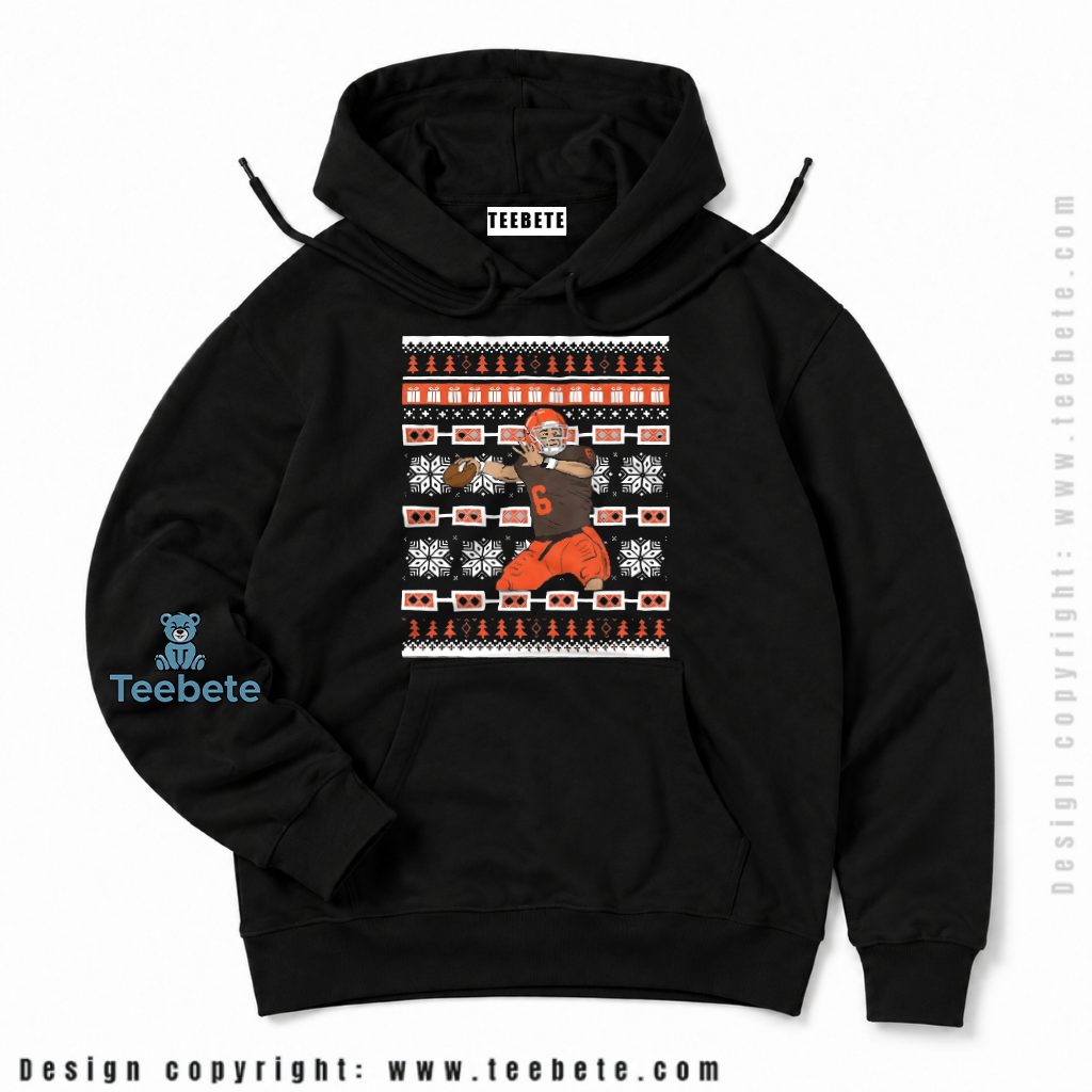 Cleveland Browns Quarterback Ugly Pattern Hoodie Cleveland Browns Quarterback Ugly Pattern Hoodie