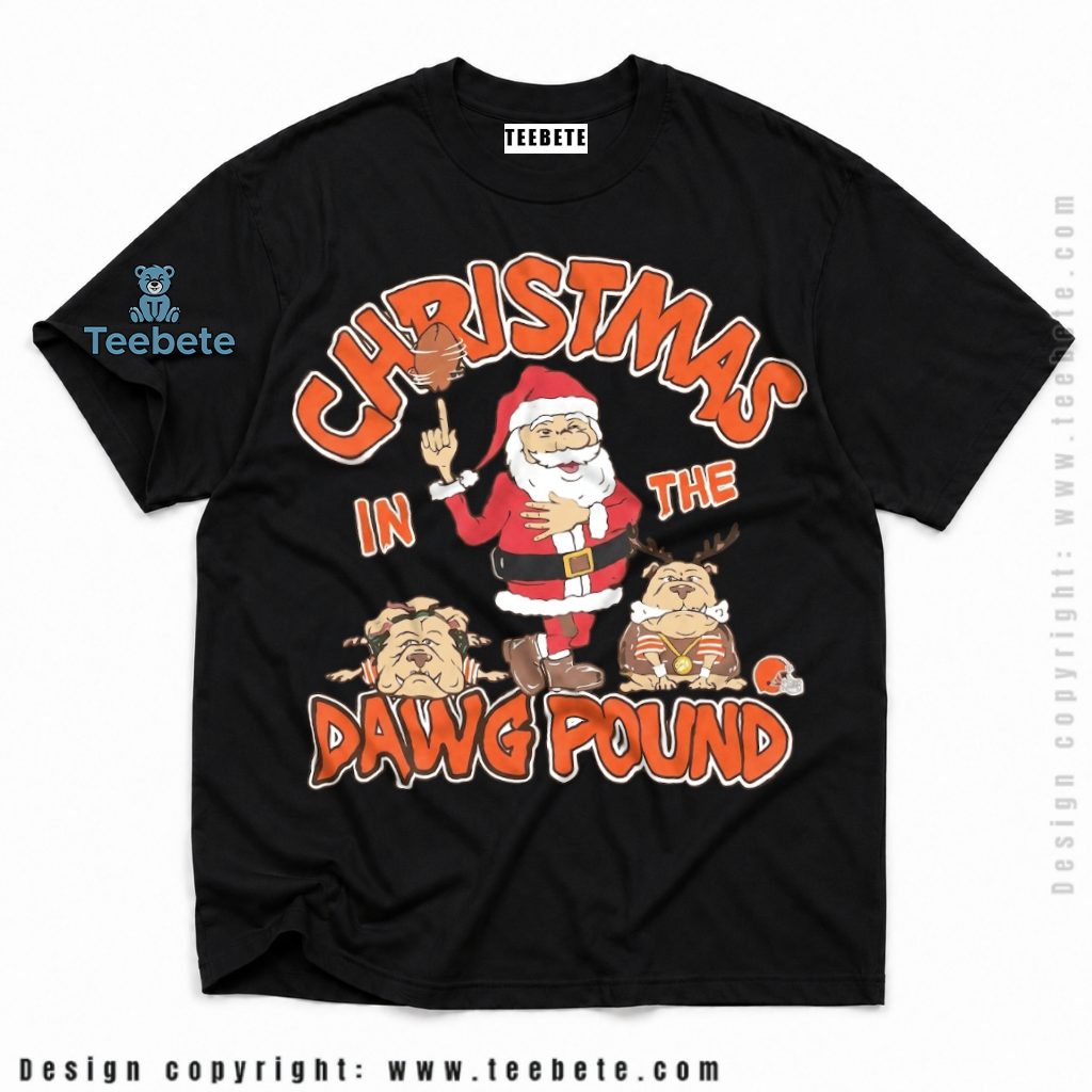 Cleveland Browns Santa Dawg Pound Shirt