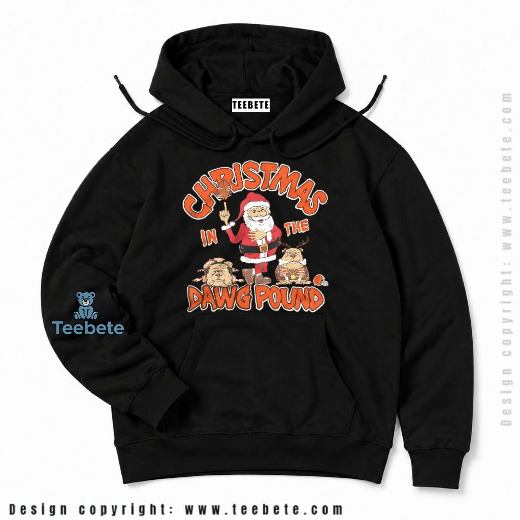 Cleveland Browns Santa Dawg Pound Hoodie Cleveland Browns Santa Dawg Pound Hoodie