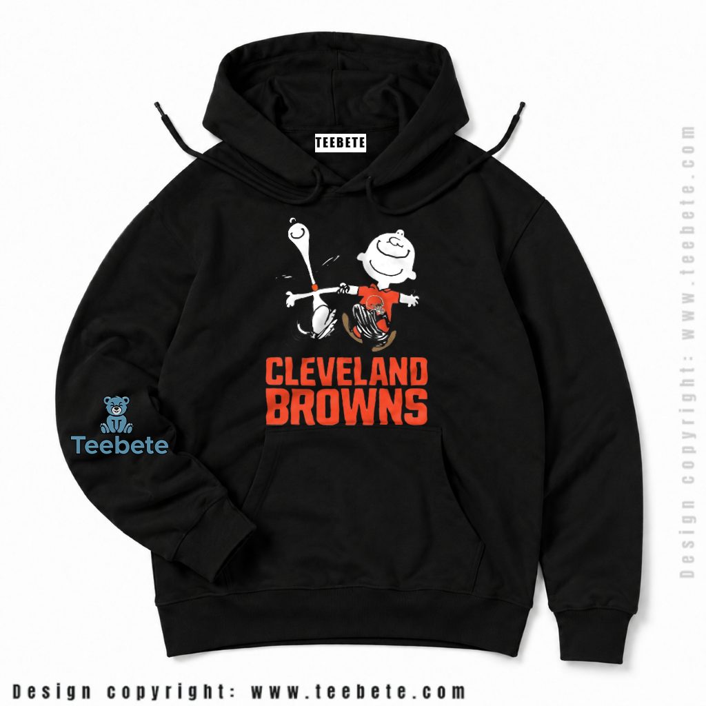 Cleveland Browns Snoopy And Charlie Brown Dancing Hoodie Cleveland Browns Snoopy And Charlie Brown Dancing Hoodie
