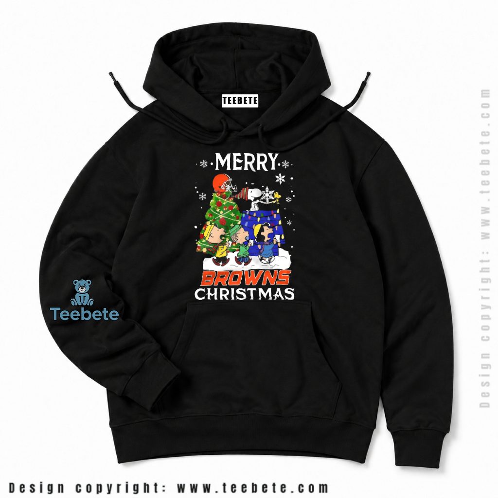 Cleveland Browns Snoopy Doghouse Christmas Hoodie Cleveland Browns Snoopy Doghouse Christmas Hoodie