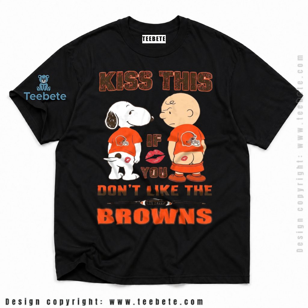Cleveland Browns Snoopy Kiss This Funny Shirt
