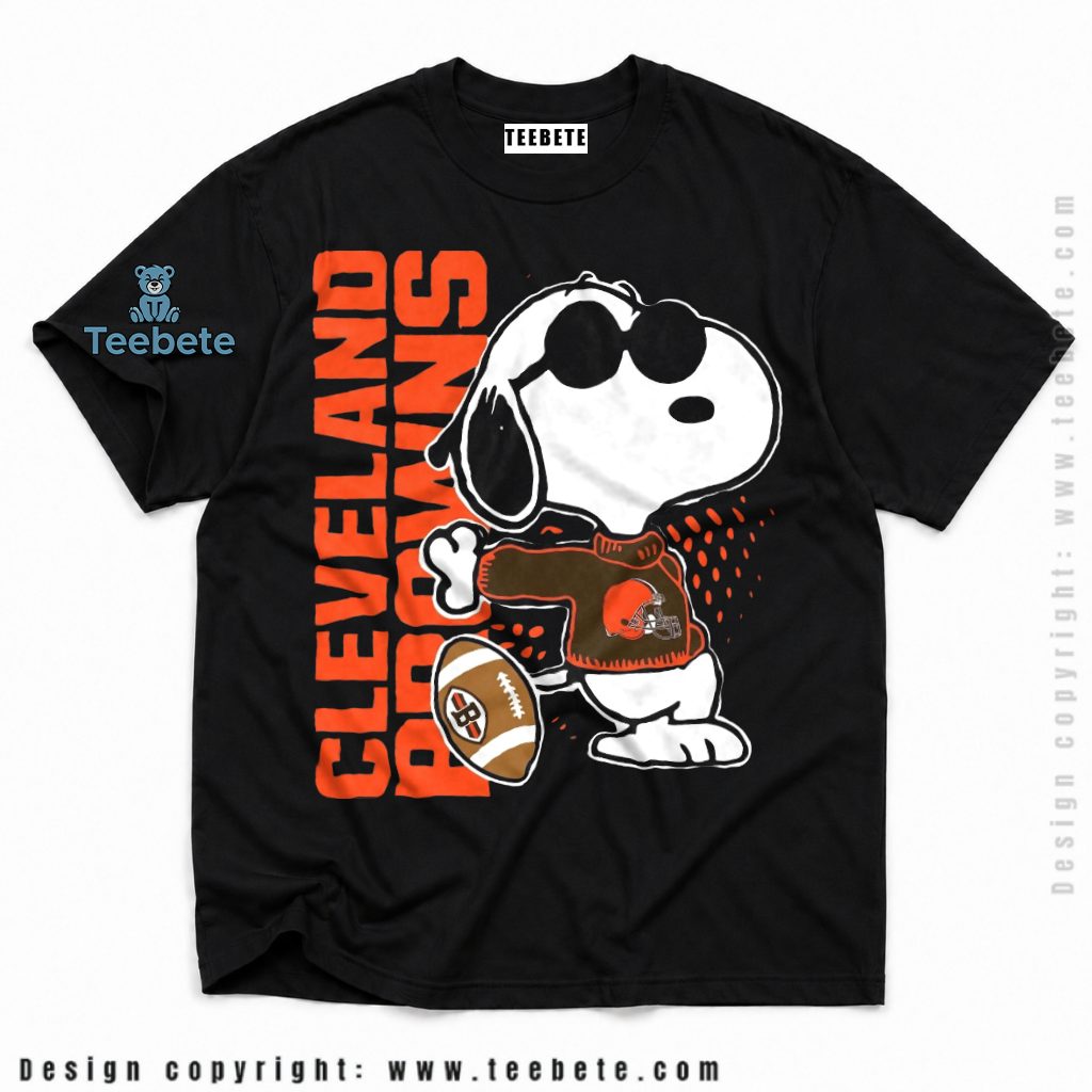 Cleveland Browns Snoopy Sunglasses Football Shirt
