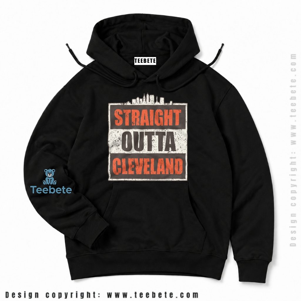 Cleveland Browns Straight Outta Skyline Hoodie Cleveland Browns Straight Outta Skyline Hoodie