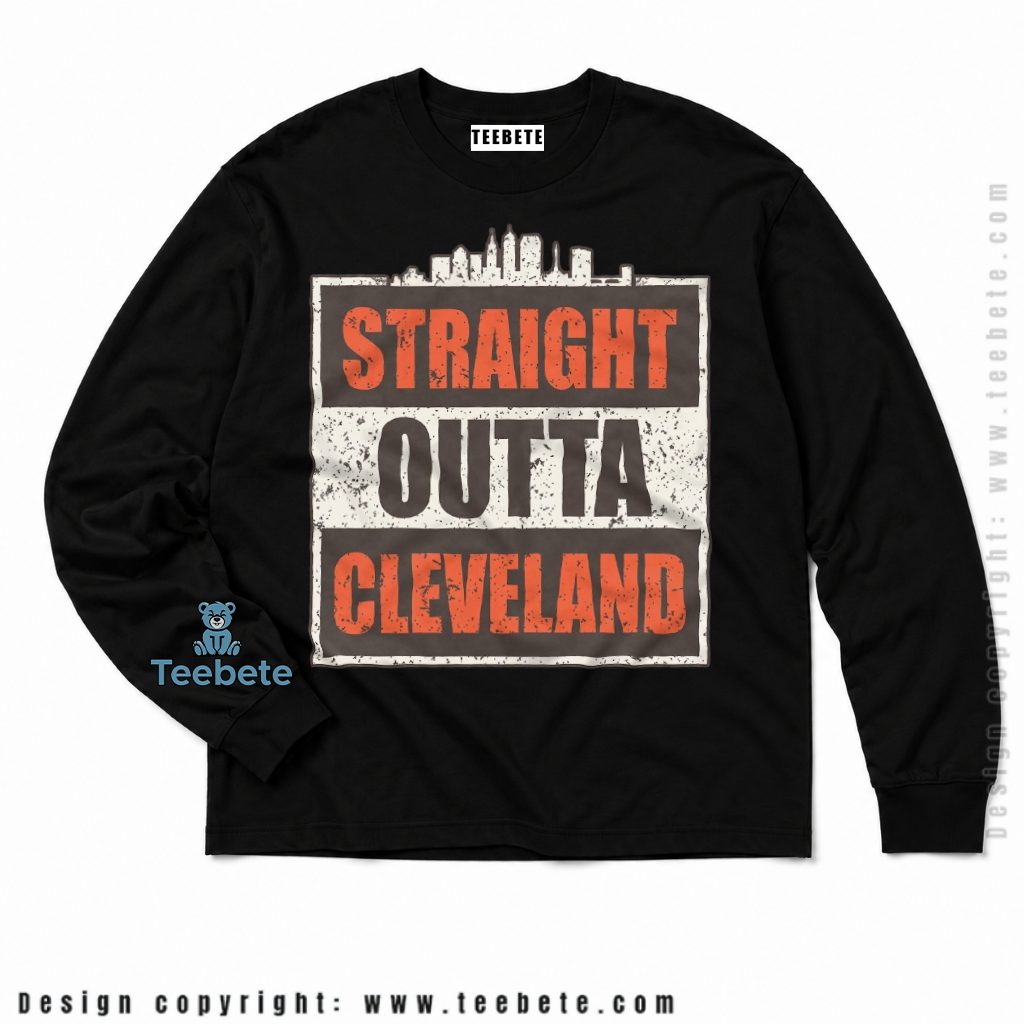 Cleveland Browns Straight Outta Skyline Long Sleeve Cleveland Browns Straight Outta Skyline Long Sleeve