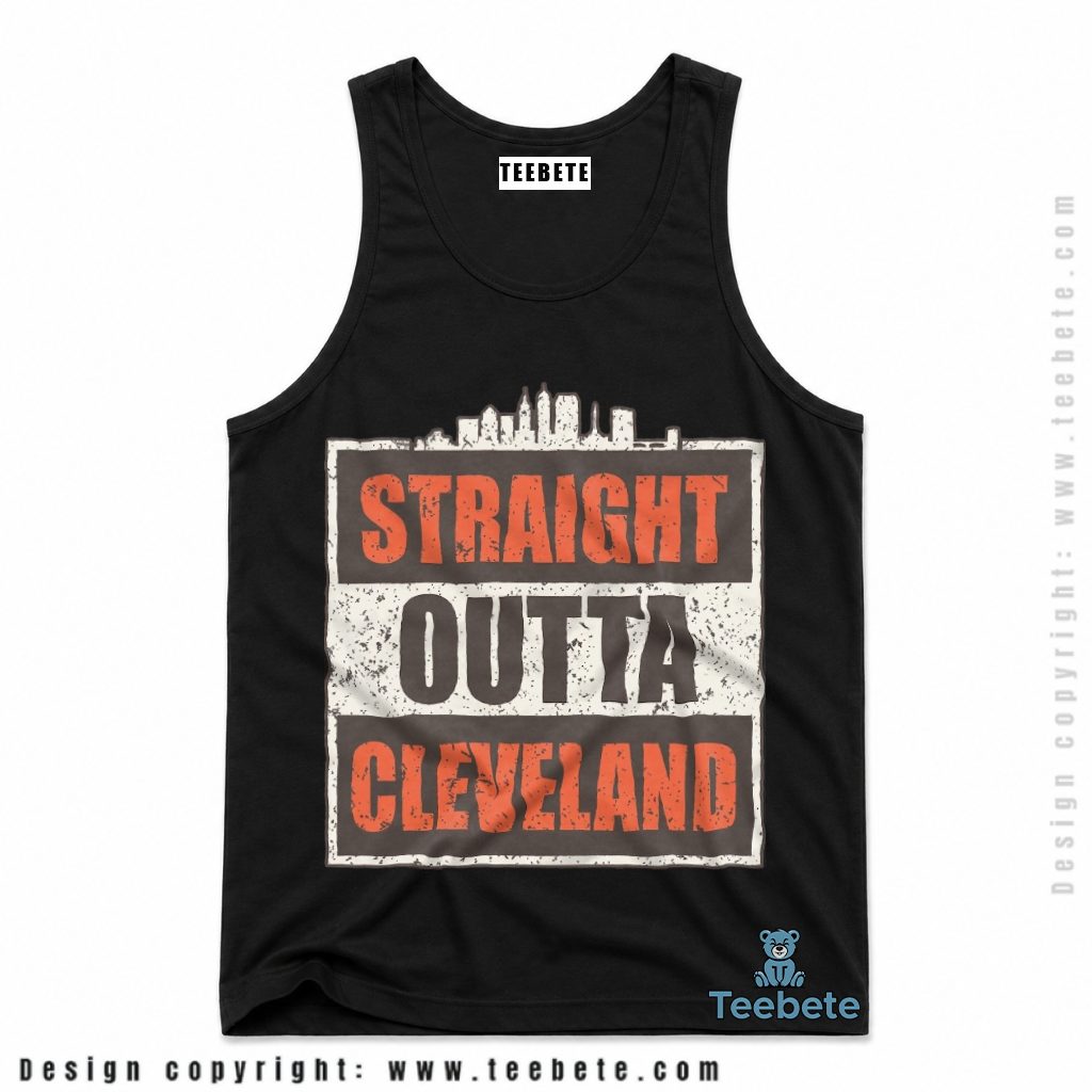 Cleveland Browns Straight Outta Skyline Tanktop Cleveland Browns Straight Outta Skyline Tanktop