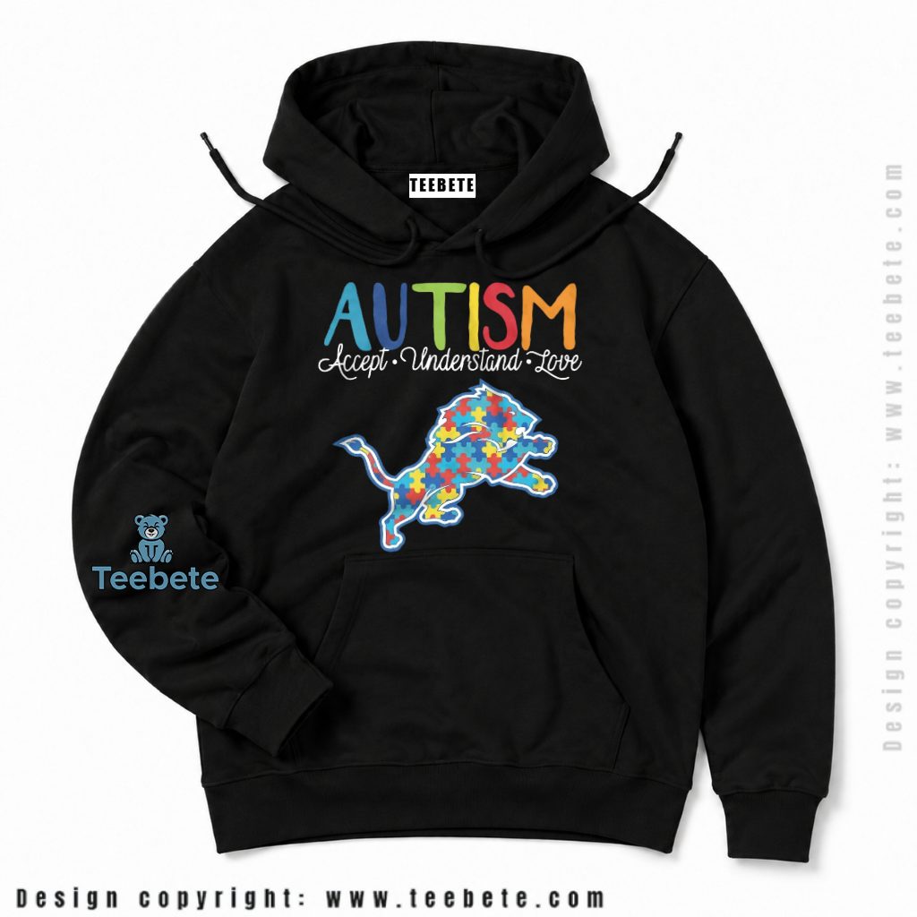 Detroit Lions Autism Accept Understand Hoodie Detroit Lions Autism Accept Understand Hoodie