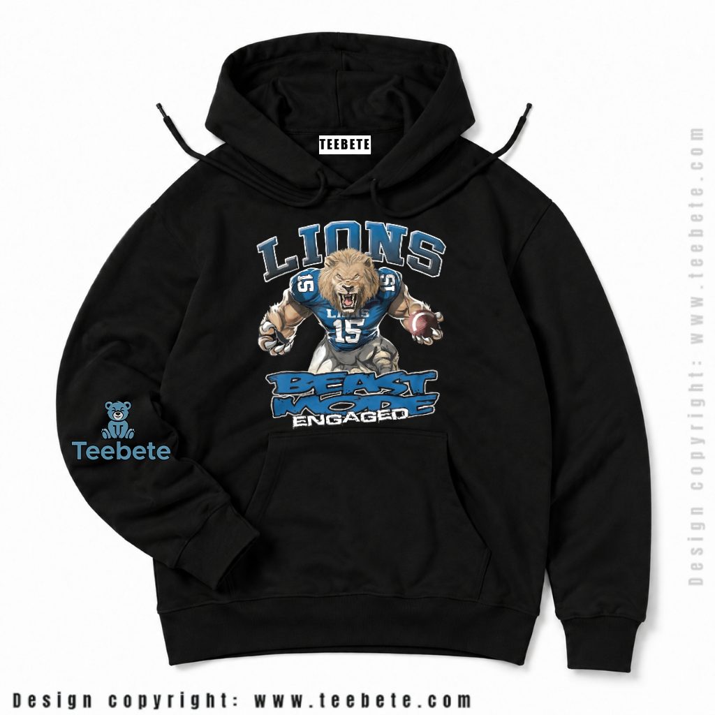 Detroit Lions Beast Mode Engaged Hoodie Detroit Lions Beast Mode Engaged Hoodie