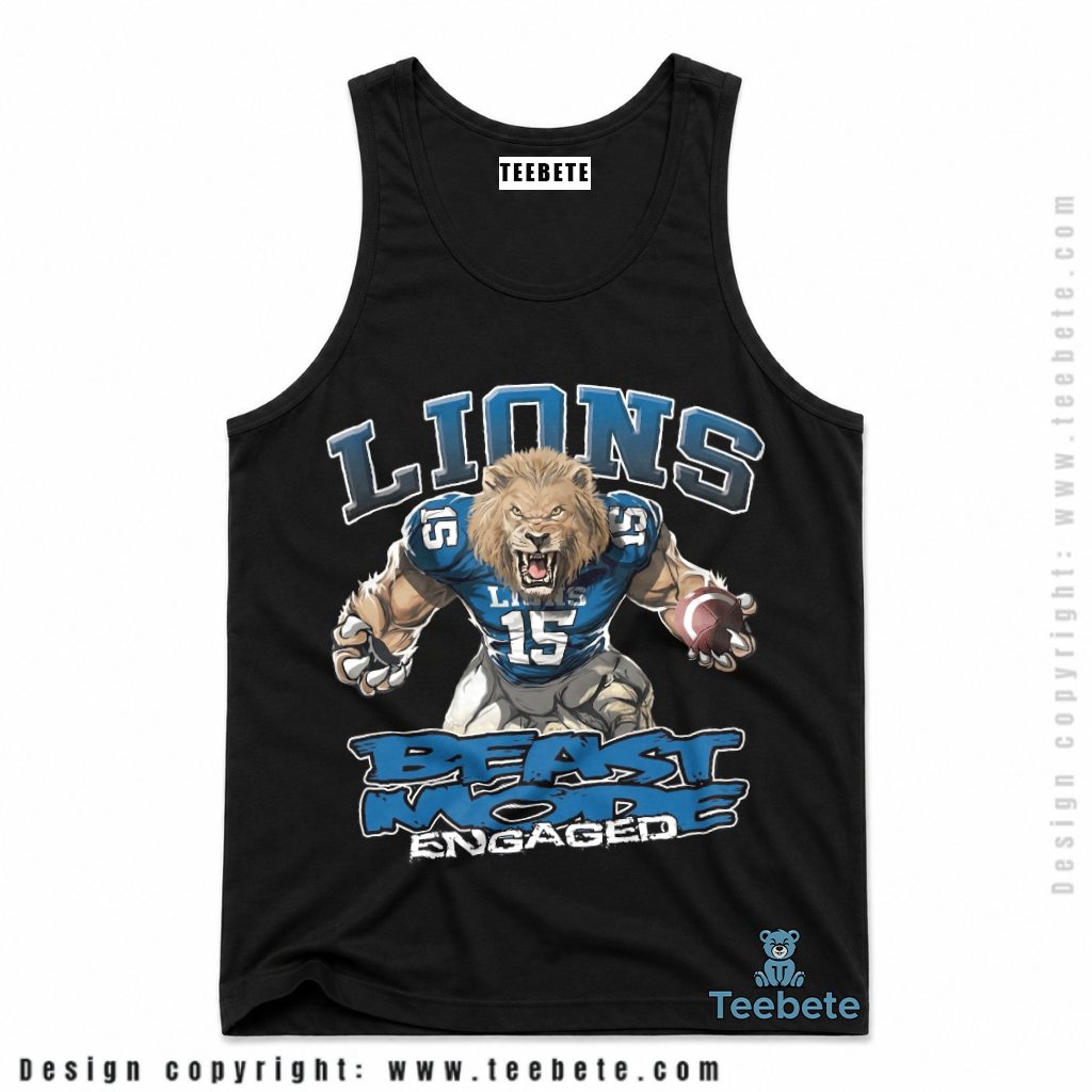Detroit Lions Beast Mode Engaged Tanktop Detroit Lions Beast Mode Engaged Tanktop