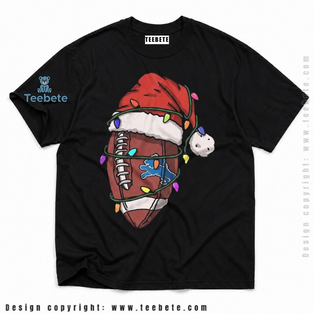 Detroit Lions Football Christmas Lights Shirt